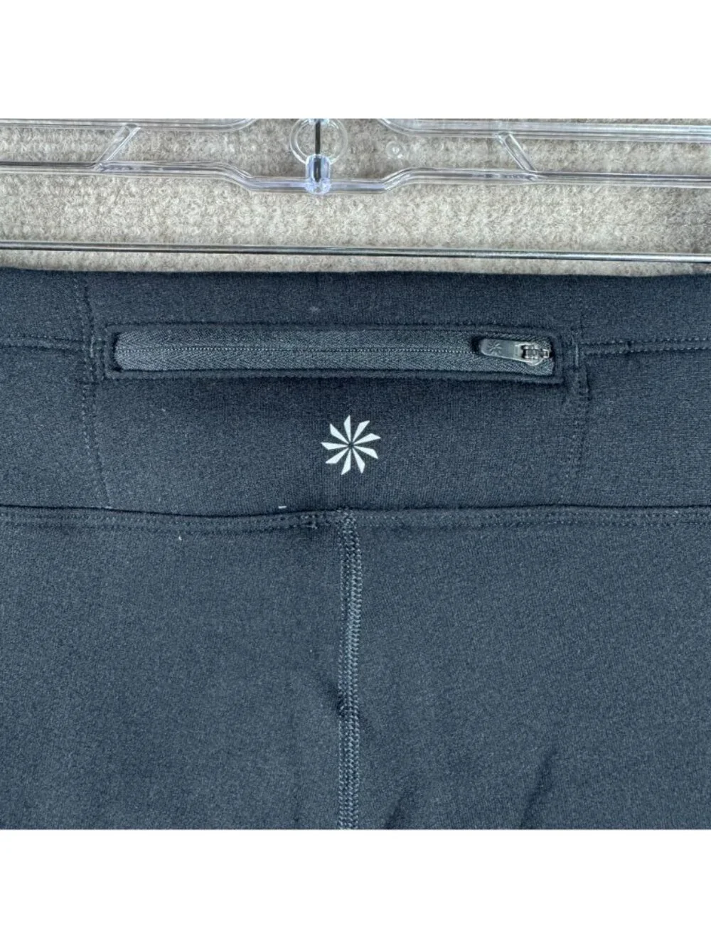 Athleta Polartec Power Stretch Tight Fleece Lined Leggings Black Small Running